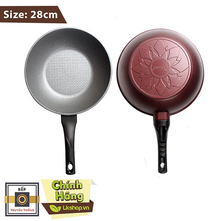 Tặng cặp nhất nồi silicon- Combo 2 món , nồi chống dính vân đá Kimscook size 24 cm và Chảo đúc chống dính Ecoramic Megastone sâu lòng tím 28 cm, dùng được tất cả các loại bếp( trừ bếp từ)