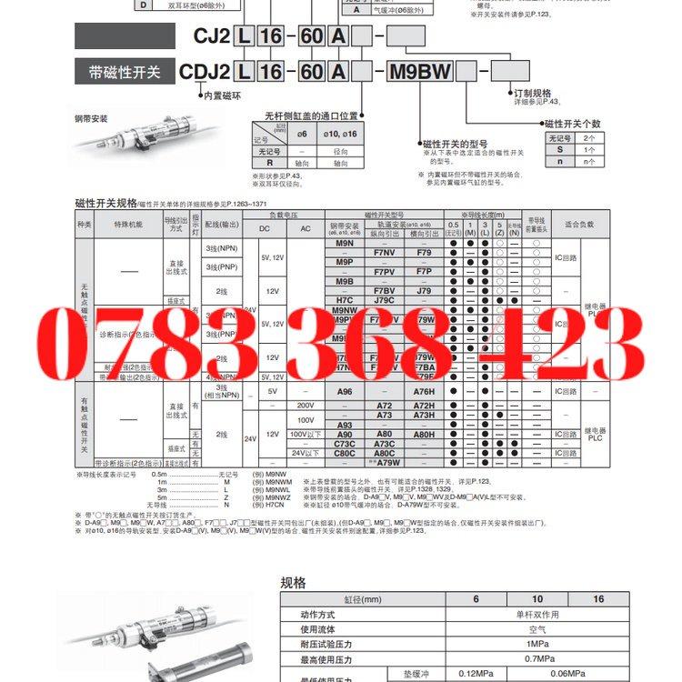 Xi lanh SMC Loại Bút Xi Lanh CDJ 2b/10/16/5/10/15/20/25/30/45/50/Z-B