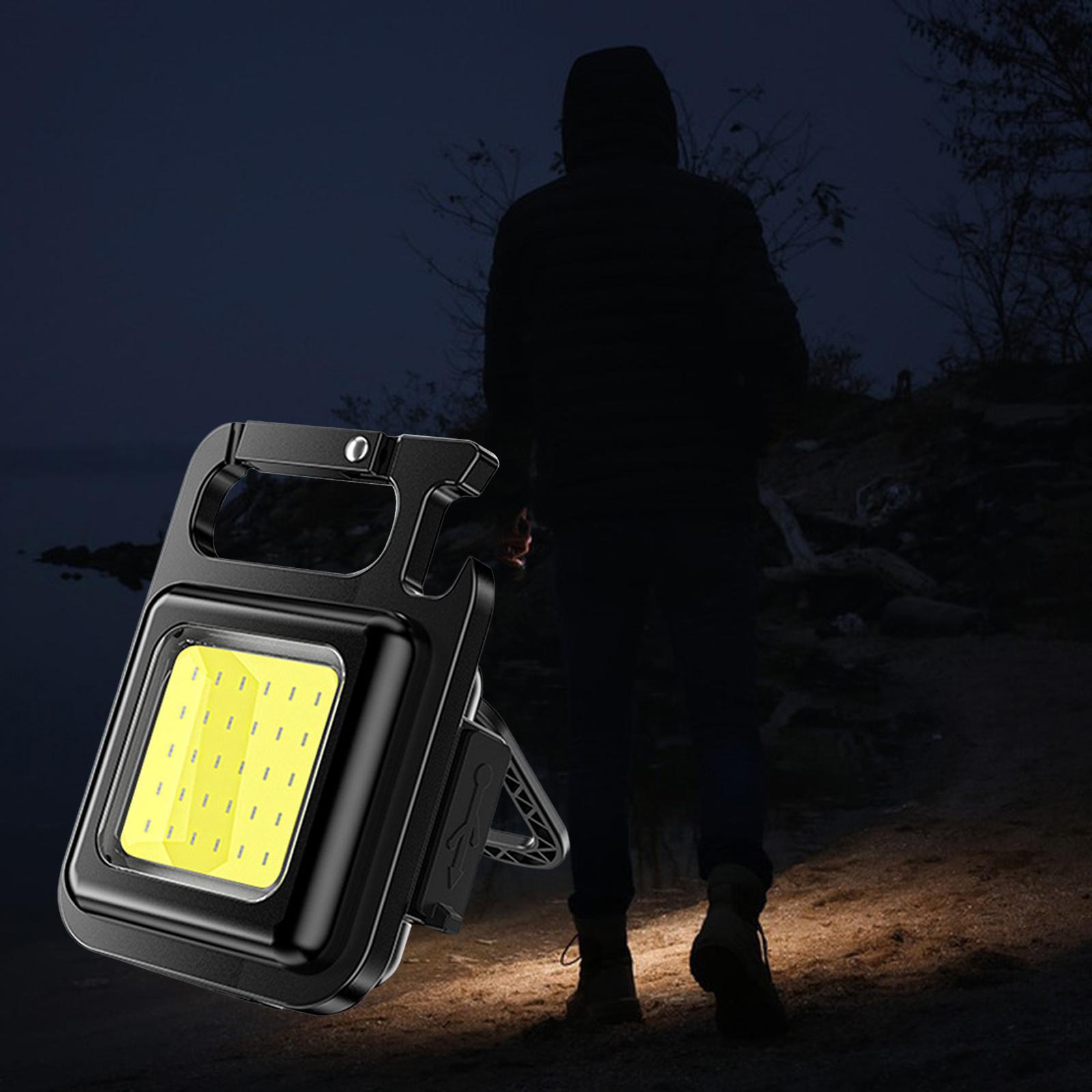 Mini COB Flashlight Portable Work Light USB Rechargeable for Outdoor Fishing