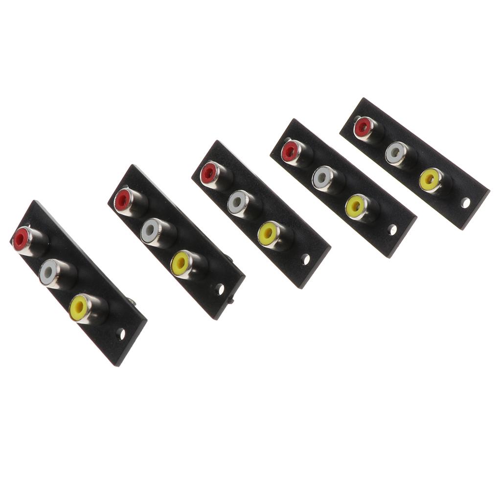 Phần Mở Rộng Bộ Chuyển đổi 3 Phần Từ Nữ Sang Nữ Bộ điều Hợp AV Audio Video