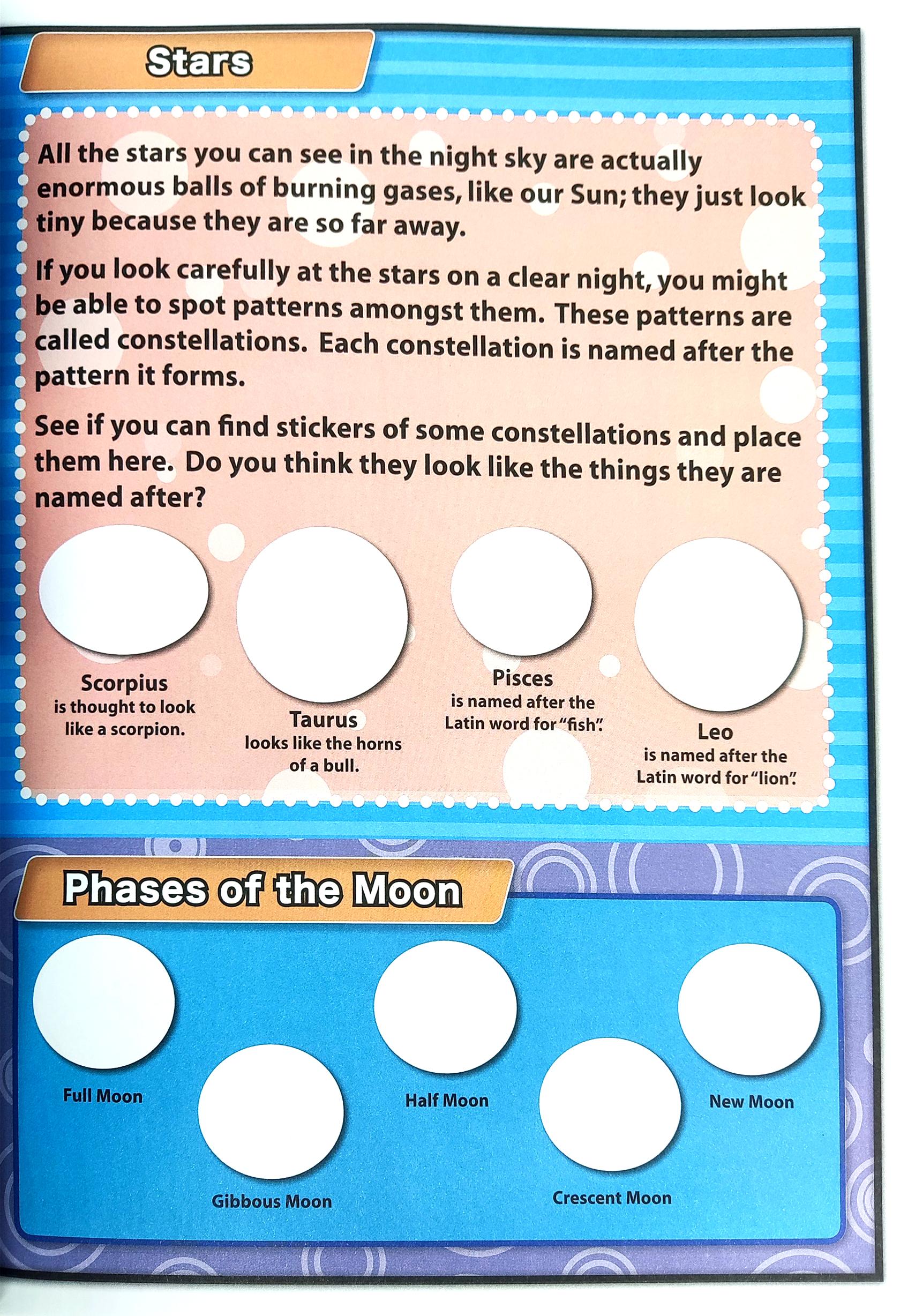 Wonders Of Learning - Sticker Book - Discover Space