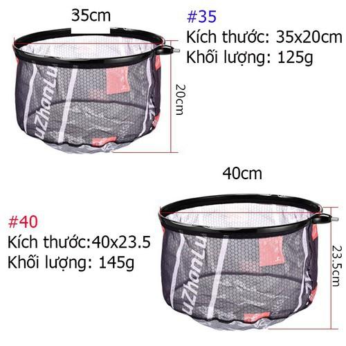 Mặt Vợt Cá - Mặt Vợt Cá, 35cm, 40cm Vành Carbon Siêu Tốt, Đàn hồi bền đẹp