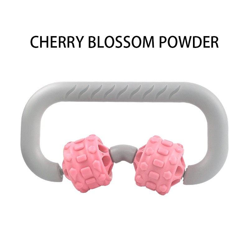 Double-wheeled Roller Manual Acupoint Muscle Relaxer Yoga Bodybuilding Massage Fashion Roller Yoga Sport PP Material Equipment