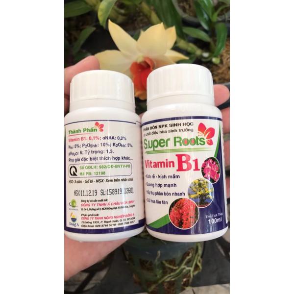PHÂN BÓN NPK SINH HỌC ĐIỀU HÒA SINH TRƯỞNG SUPER ROOTS - VITAMIN B1 100ml