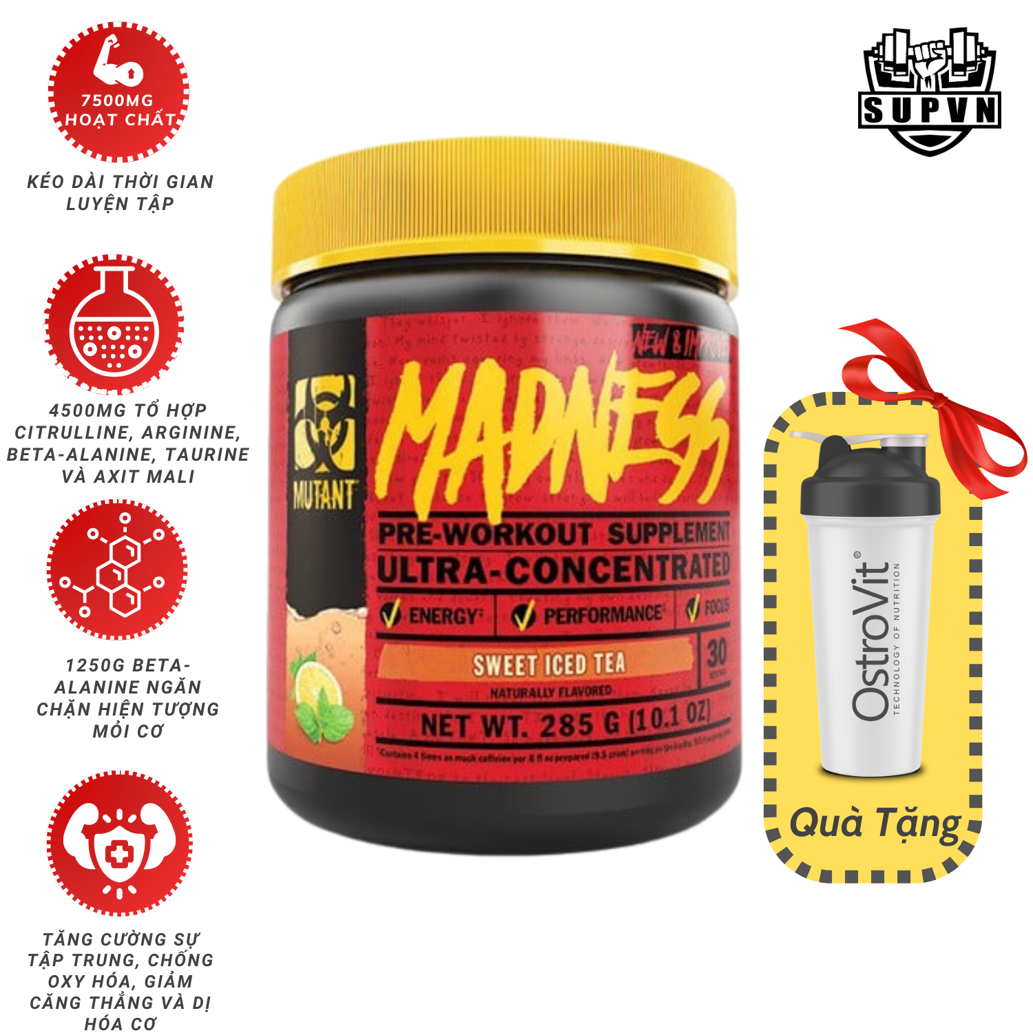 Madness Mutant Pre Workout 30 Servings - Sweet Ice Tea