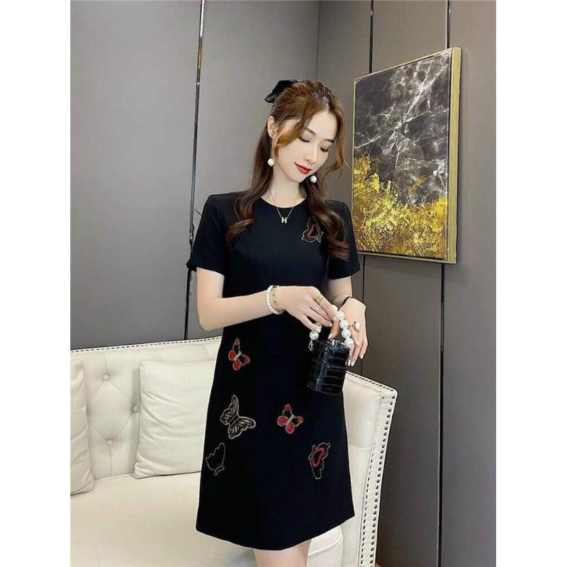 HÀNG NHẬP - ĐẦM SUÔNG ĐÍNH ĐÁ NỔI