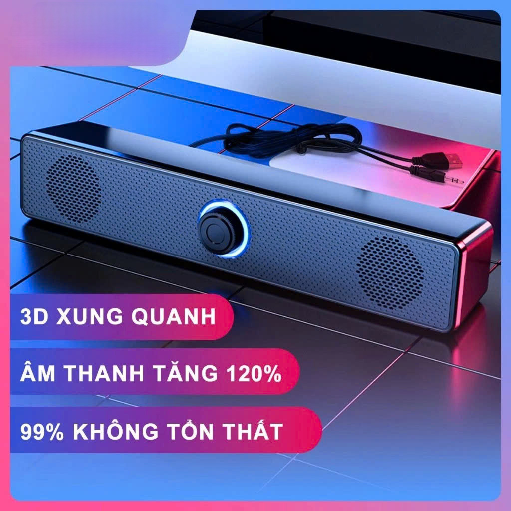 Loa Máy Tính Dùng Cho Máy Tính Bàn, PC, Laptop, Âm Thanh 4D Chất Lượng Tốt - Hàng Chính Hãng