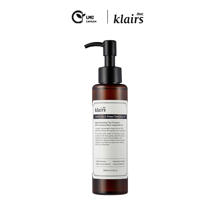 Dầu tẩy trang cho da nhạy cảm klairs gentle black deep cleansing oil 150ml- Lamicare