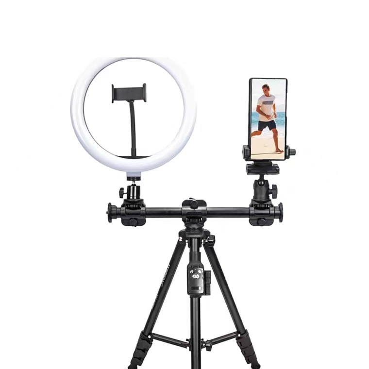 KỆ ĐỠ ĐIỆN THOẠI CAO CẤP QUAY VIDEO TỪ TRÊN XUỐNG TRIPOD YUN-TENG và tay ngang 63cm