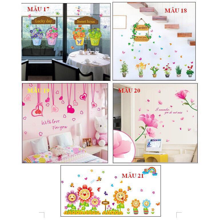 COMBO 2 TẤM DECAL TRANG TRÍ TƯỜNG TỰ CHỌN