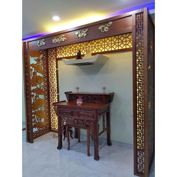 Vách ốp phòng thờ trang nghiêm