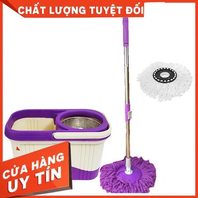 Bộ chổi lau nhà 360 độ công nghệ Thái lan có bánh xe