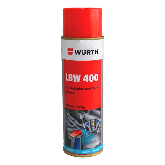 Dung dịch vệ sinh kim phun xăng điện tử Wurth LBW 400 Fuel Injection and Valve Cleaner 330ml 089356091