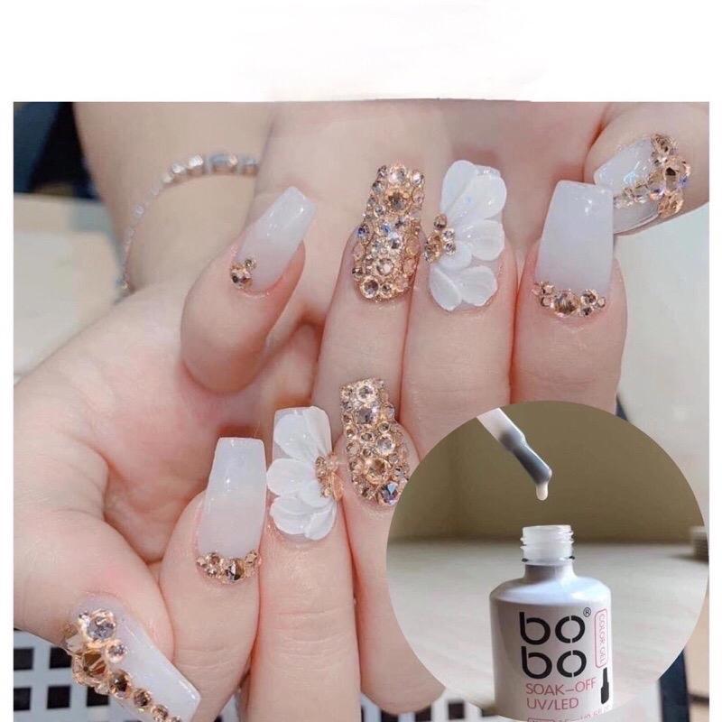 Sơn Thạch Nước Gạo BOBO Số 13 Cao Cấp Chai 15ml Làm Nail Tinh Tế, Sơn Gel Siêu Bền, Màu Bóng, Không Bọt Khí, Chuyên Dùng Cho Tiệm Nail