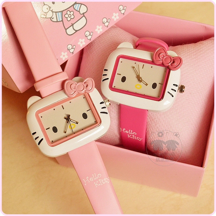 ĐỒNG HỒ TRẺ EM - ĐỒNG HỒ BÉ GÁI HELLO KITTY cao cấp độc lạ - kitty19 - giao ngẫu nhiên