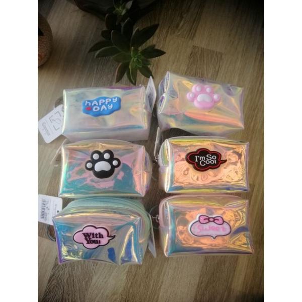 MÓC KHÓA BÓP. MÓC KHÓA VÍ HOLOGRAM DÁNG CHỮ NHẬT HỘP GẮN STICKER