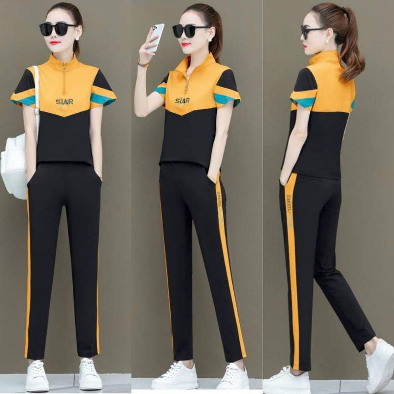 SÉT BỘ THỂ THAO KHÓA KÉO CHỮ THÊU