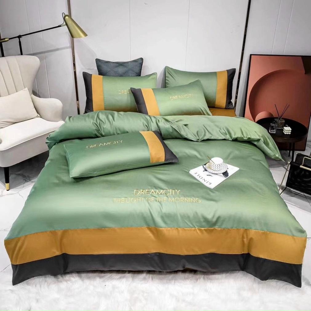 Bộ Chăn Ga Gối Lụa LAN PHAM BEDDING Đơn Giản Mà Cực Chất - Màu Vàng