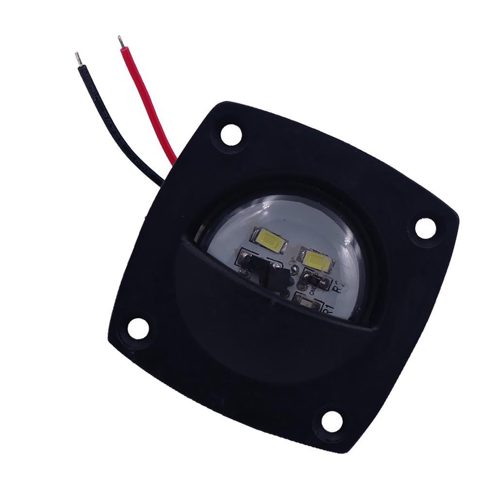 3xBoat Marine Caravan RV Auto Interior 12 Volt LED Courtesy Floor Light Black