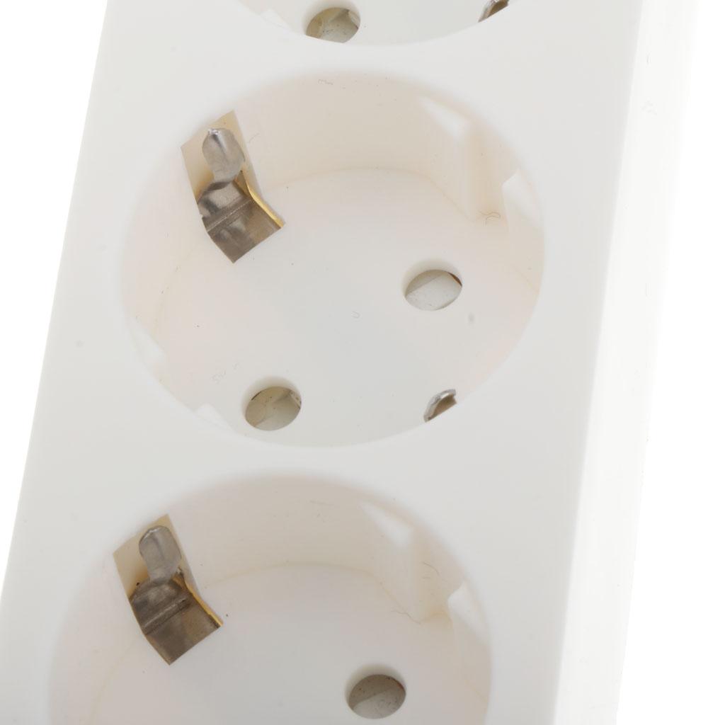 EU Plug Extension Socket Outlet Hub Travel Power Strip 7-Ports with 4 USB