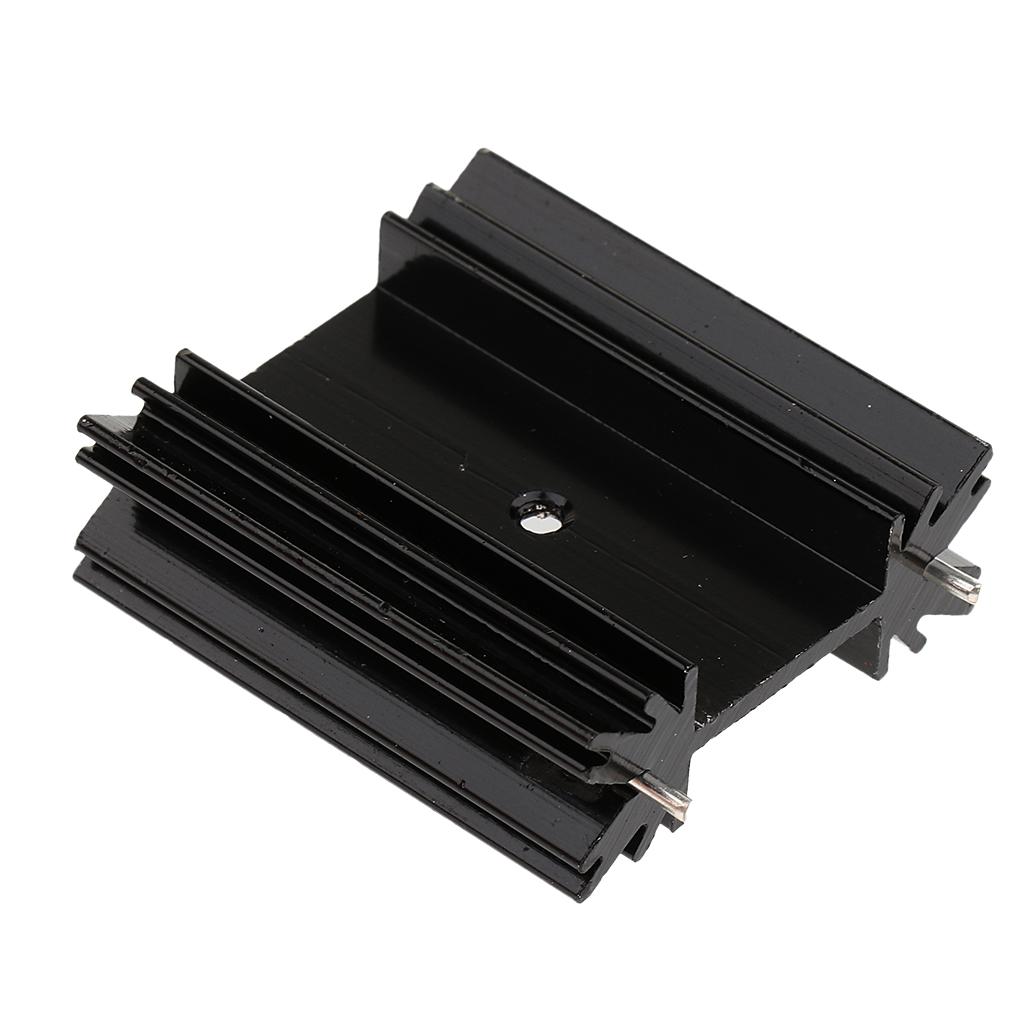 Aluminum Heat Sink, Cooling Fin Circuit 38x34x12mm for TO-247 PCB Mounting