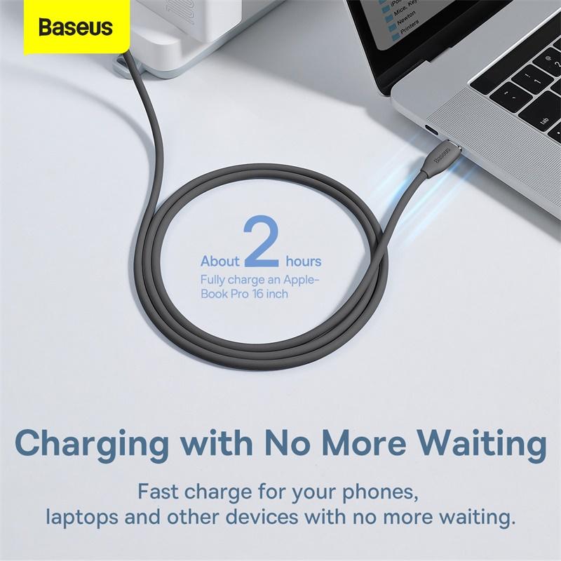 Cáp Sạc Nhanh C to C 100W Baseus Jelly Liquid Silica Gel Fast Charging Data Cable - Hàng chính hãng