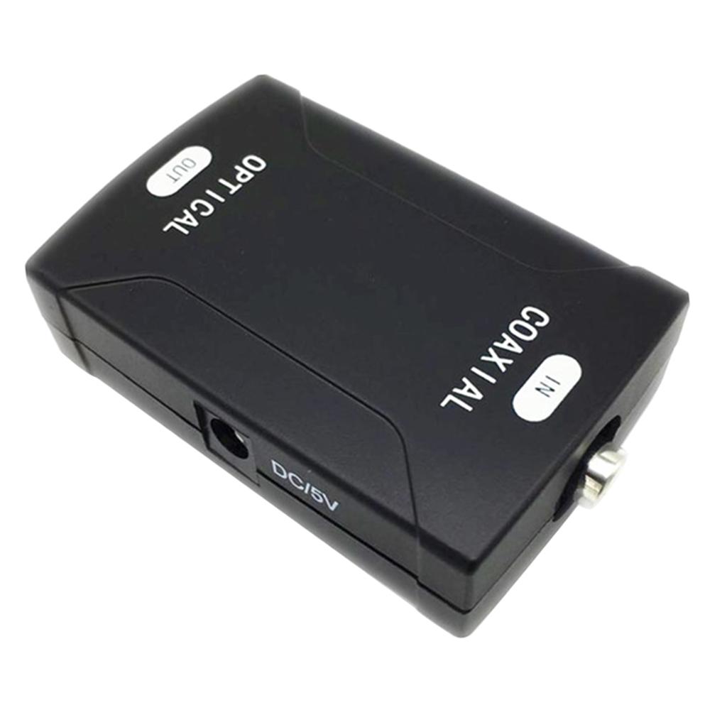 Optical Digital Audio Signal Converter COAX Coaxial In to TOSlink Out Connector