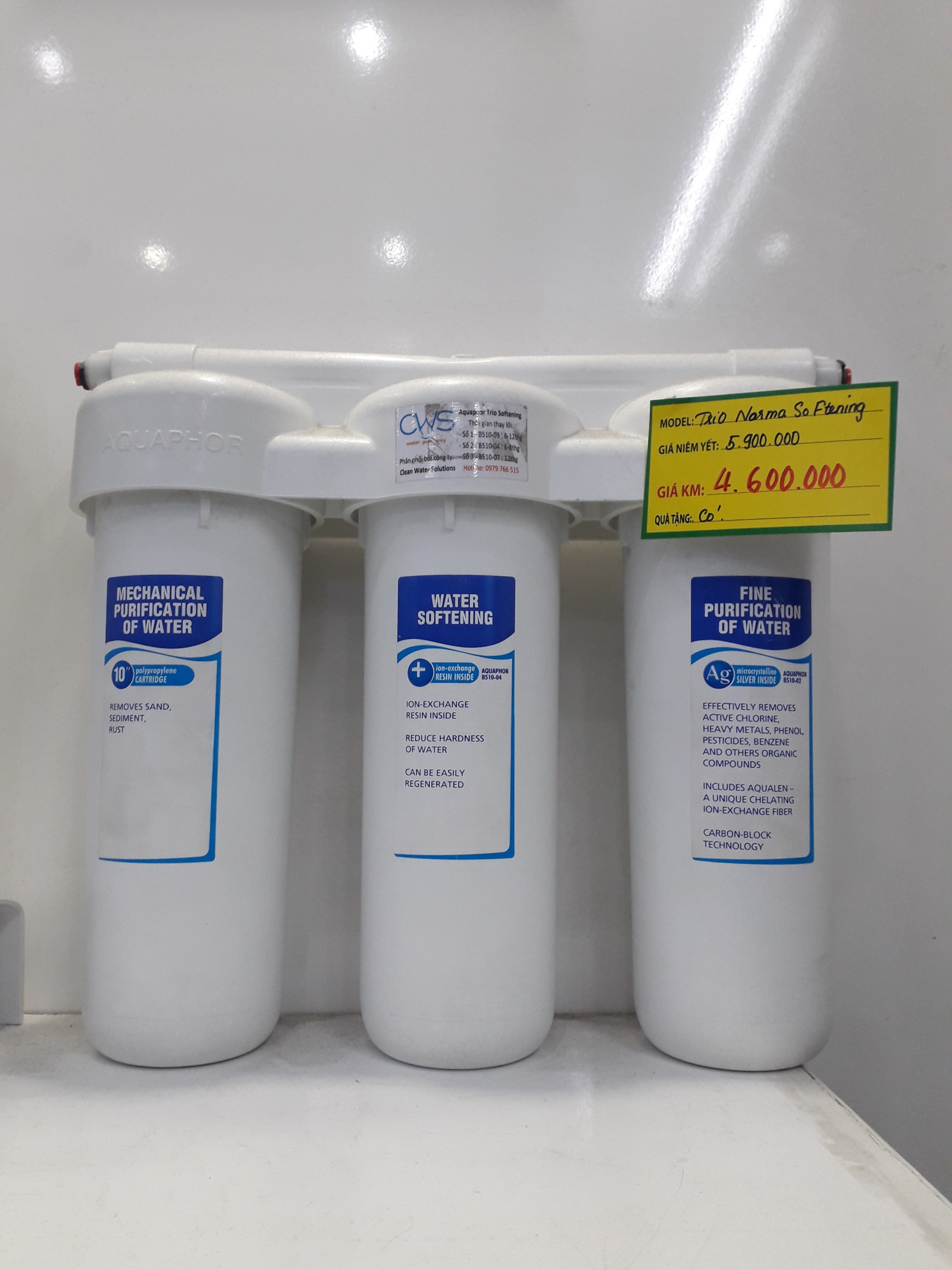 Máy lọc nước Aquaphor TRIO NORMA SOFTENING