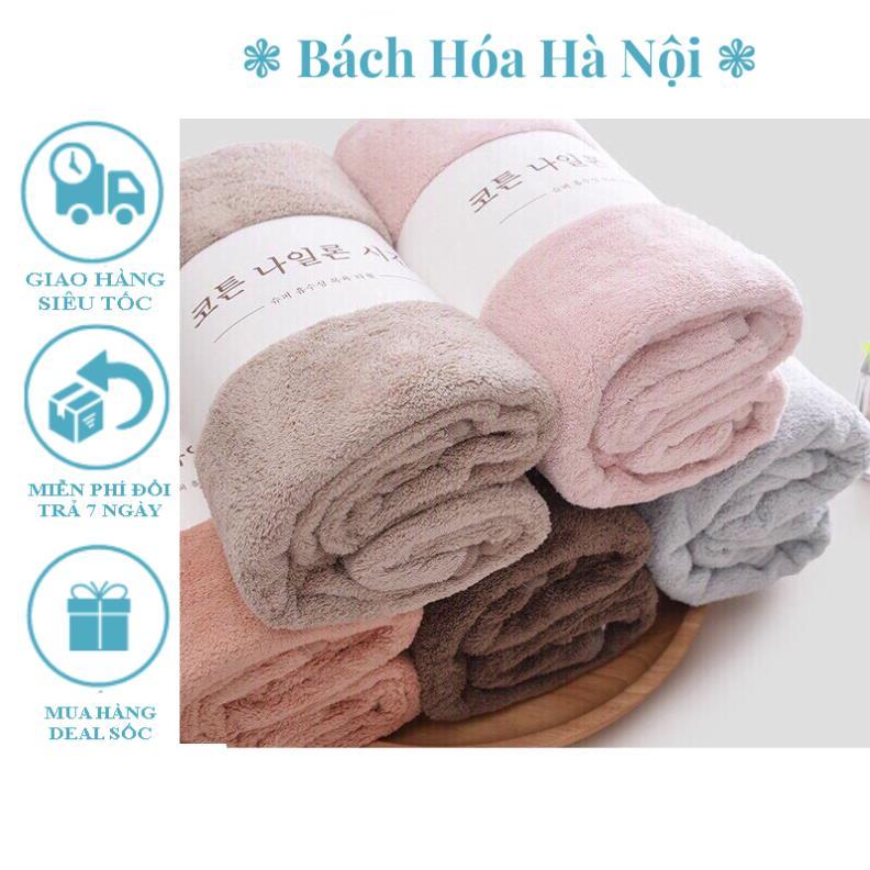 Khăn Tắm Lông Cừu Hàn Quốc Cao Cấp 70x140cm Thấm Nước Cực Nhanh