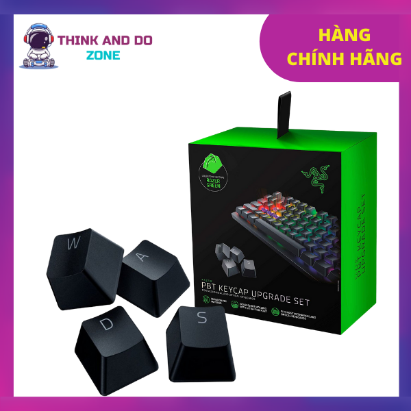 Bộ phím bấm Razer PBT Keycap Upgrade Set-Classic-Đen(Black)_RC21-01490100-R3M1- HÀNG CHÍNH HÃNG