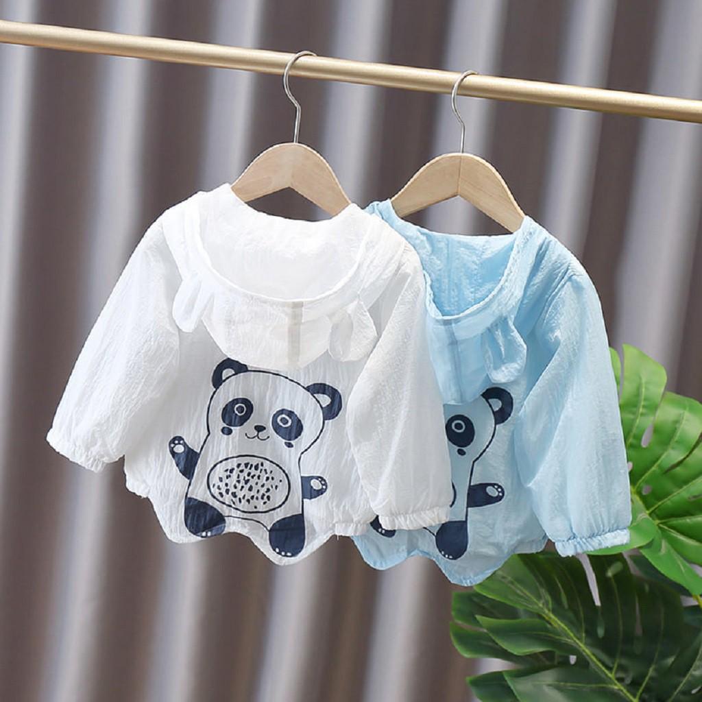 Áo Chống Nắng Cho Bé In Hình Gấu Cute SUMO KIDS, Áo Khoác Cho Bé Trai