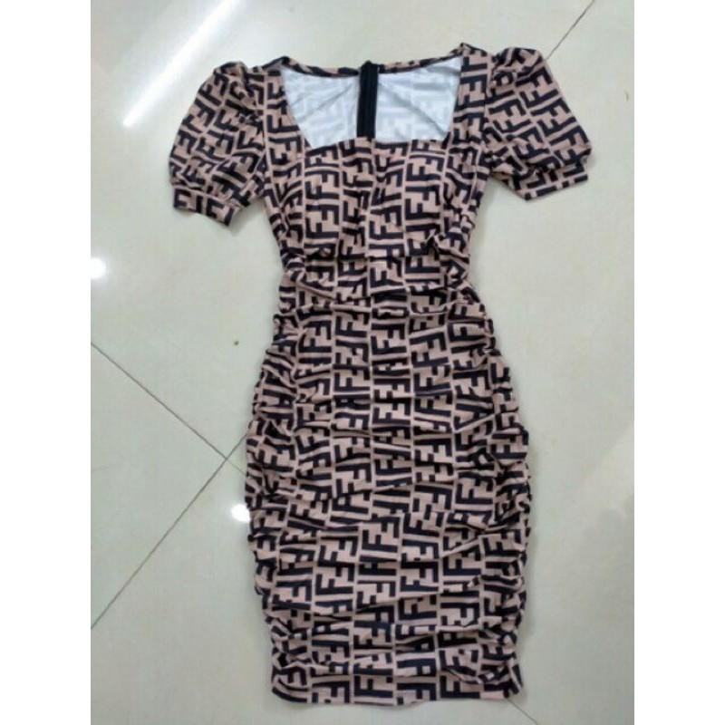 ĐẦM BODY NHÚN THUN TAY PHỒNG