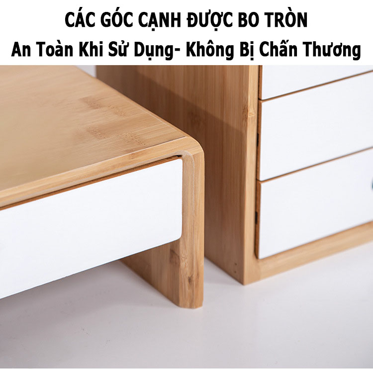 Kệ nâng cao màn hình máy tính; để bàn có ngăn kéo; Giá đỡ nâng cao văn phòng; Giá sách để bàn; Giá đỡ laptop - hàng nhập khẩu