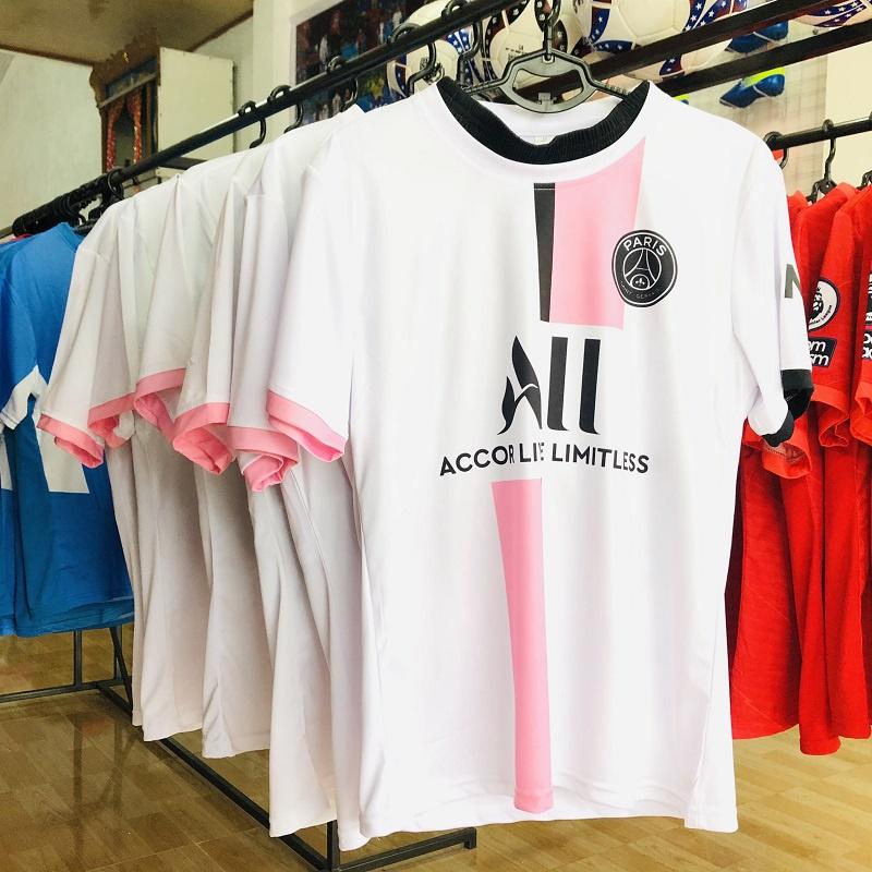 Mẫu quần áo thể thao hè bóng đá ca cấp CLB Paris Saint Germain Hồng