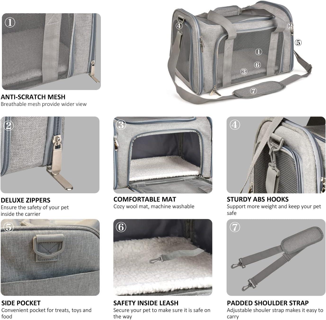 Túi thú cưng di động Túi nhỏ Túi nhỏ có thể gập chân Backpack có thể năng