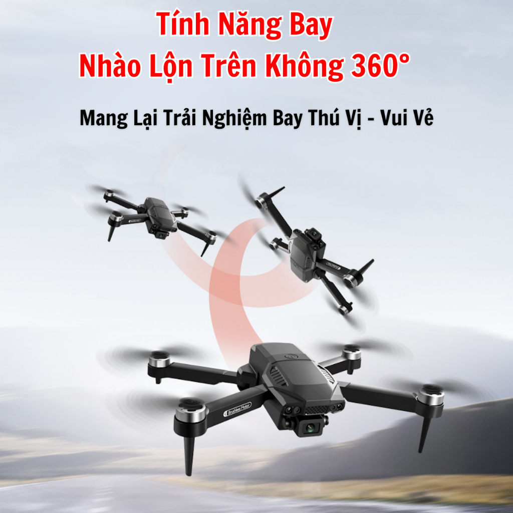 Flycam F199 Pro Max Cảm Biến Chống Va Chạm, Plycam mini Camera Chống Rung 2 Trục, Động Cơ Không Chổi Than - Hàng Chính Hãng