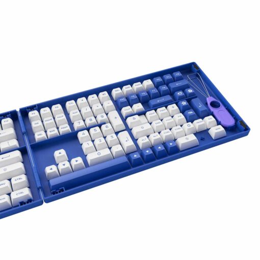 Keycap Cho Bàn Phím Cơ AKKO Hàng Chính Hãng Blue On White ASA Profile | EZPC