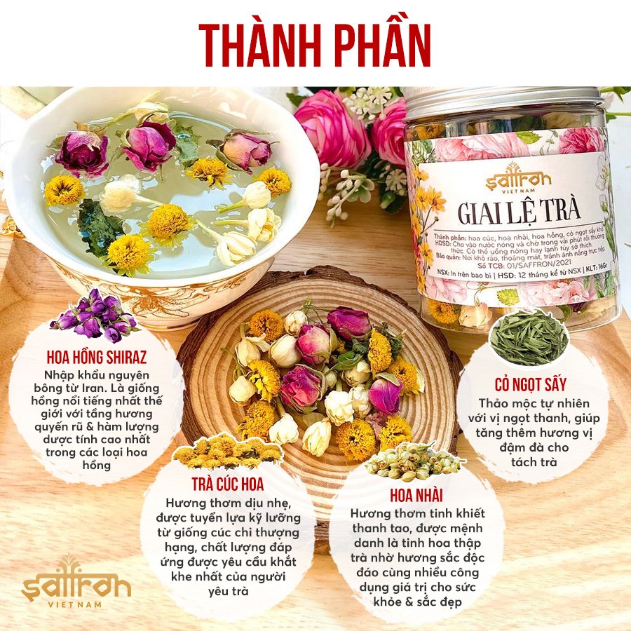 [Bộ quà Tặng Sức Khỏe] Nhụy Hoa Nghệ Tây Saffron Jahan 1Gr Tặng Kèm Mật ong Ngâm Saffron