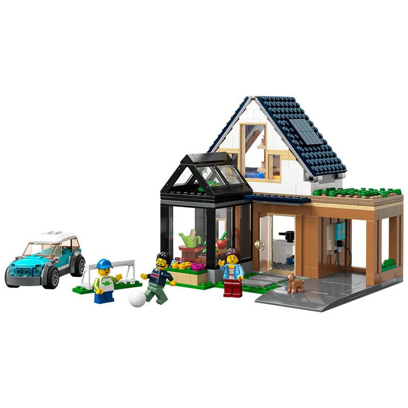 Đồ Chơi Lắp Ráp Ngôi Nhà Gia Đình Và Xe Điện Lego City 60398 (462 chi tiết)