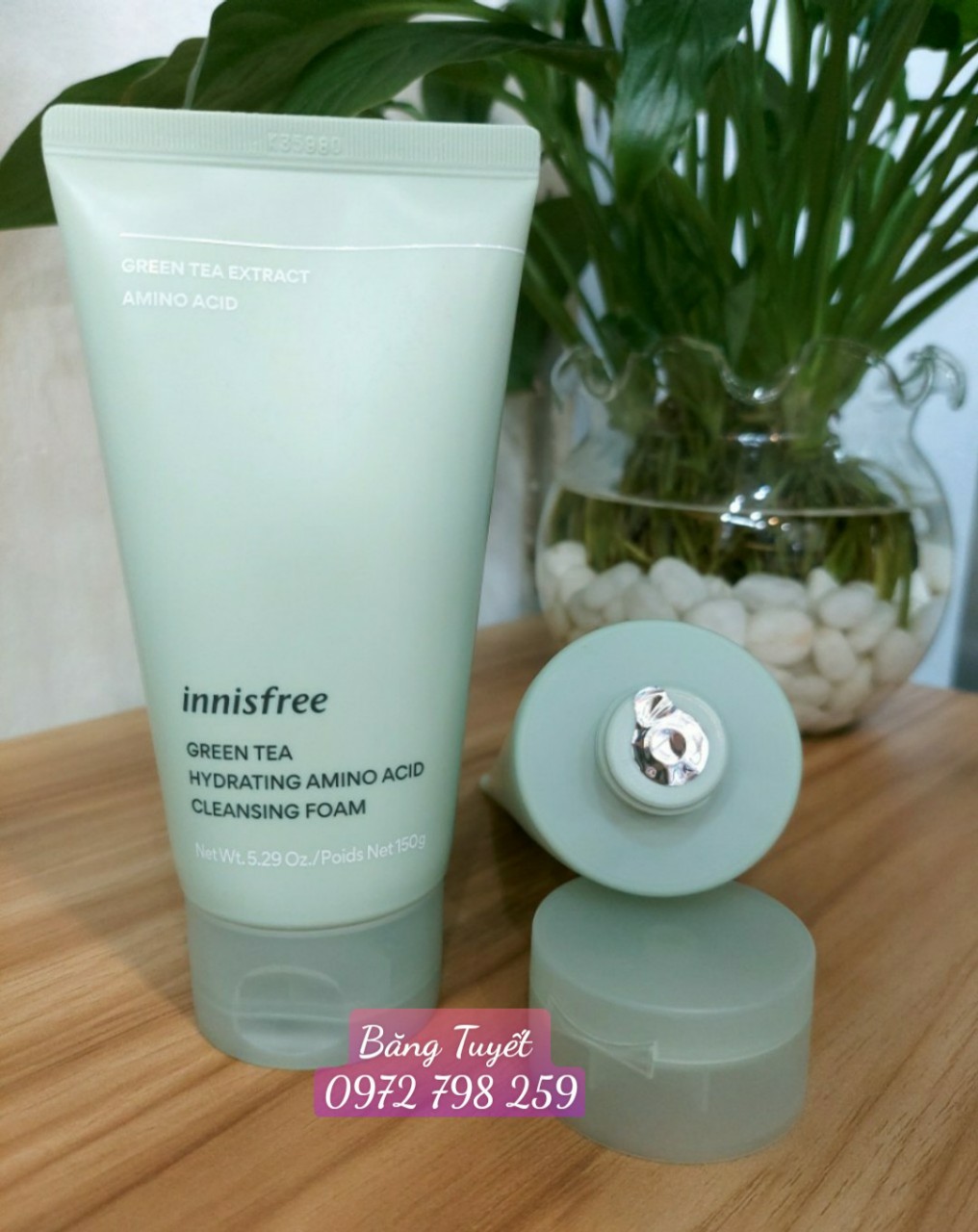 Sữa rửa mặt trà xanh Innisfree Chuẩn Hàn Quốc mẫu mới 2022