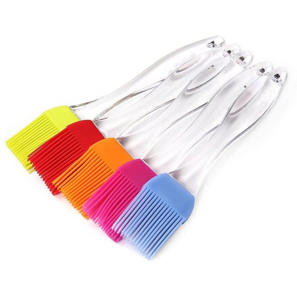 Cọ silicon quét dầu ăn, chổi quét nước sốt ướp thịt, quét mặt bánh mì dùng cho nồi chiên không dầu cán trong suốt 20cm
