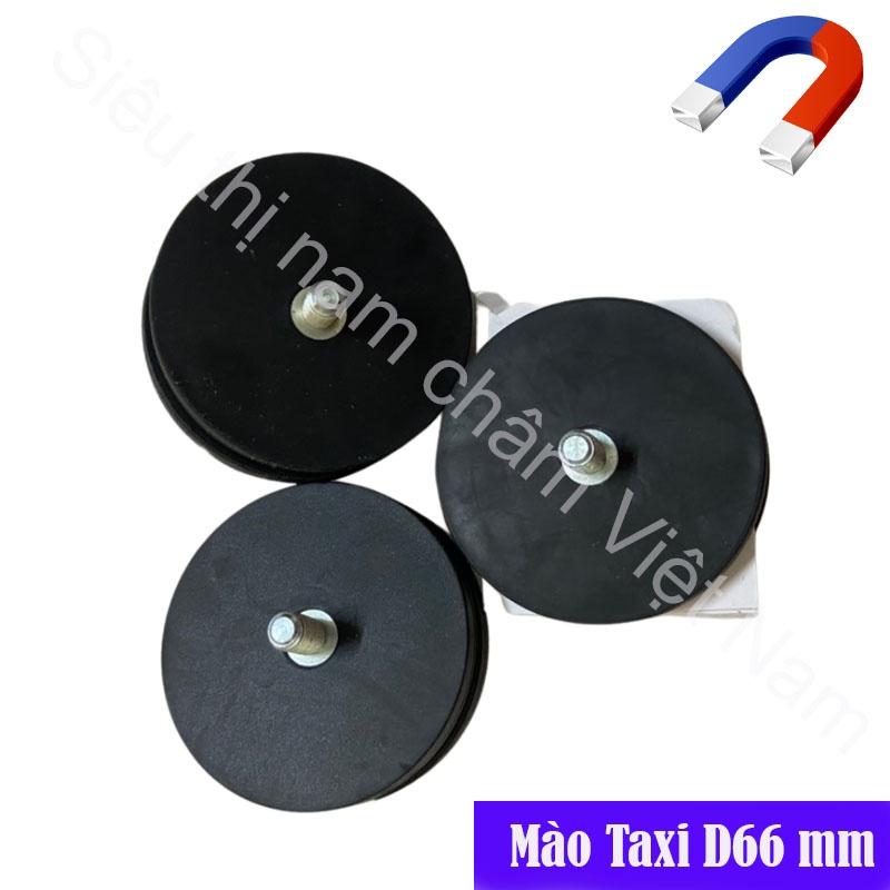 Nam châm mào taxi kích thước D66mm, nam châm siêu lực hút 1 bộ