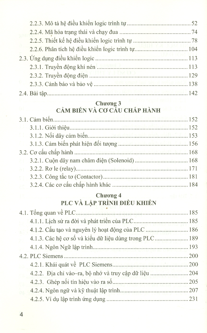 Giáo Trình ĐIỀU KHIỂN LOGIC VÀ PLC (Giáo Trình Dùng Cho Kỹ Sư, Sinh Viên Ngành Kỹ Thuật Điện, Kỹ Thuật Điều Khiển Và Tự Động Hóa)