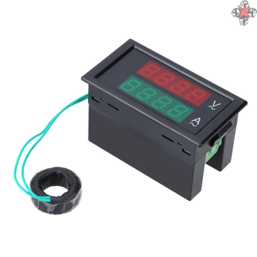 Vôn Kế Kỹ Thuật Số Màn Hình Lcd 100a 80-300v