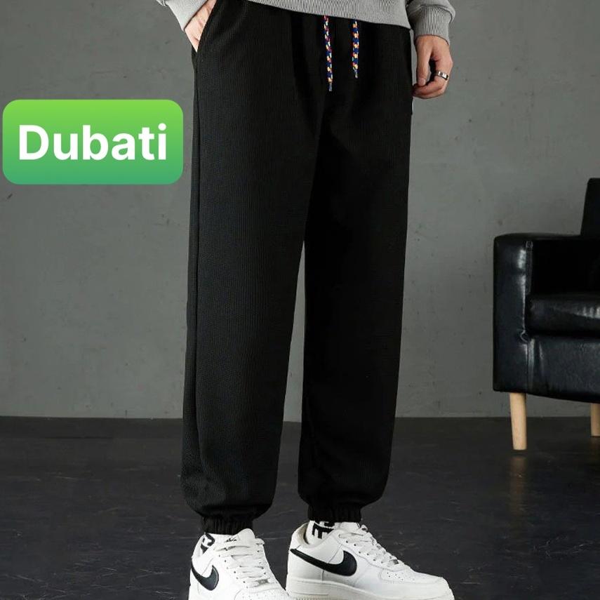 Quần Ống Rộng Chất Tổ Ong, Quần Jogger Nam Thể Thao Unisex Dày Dặn