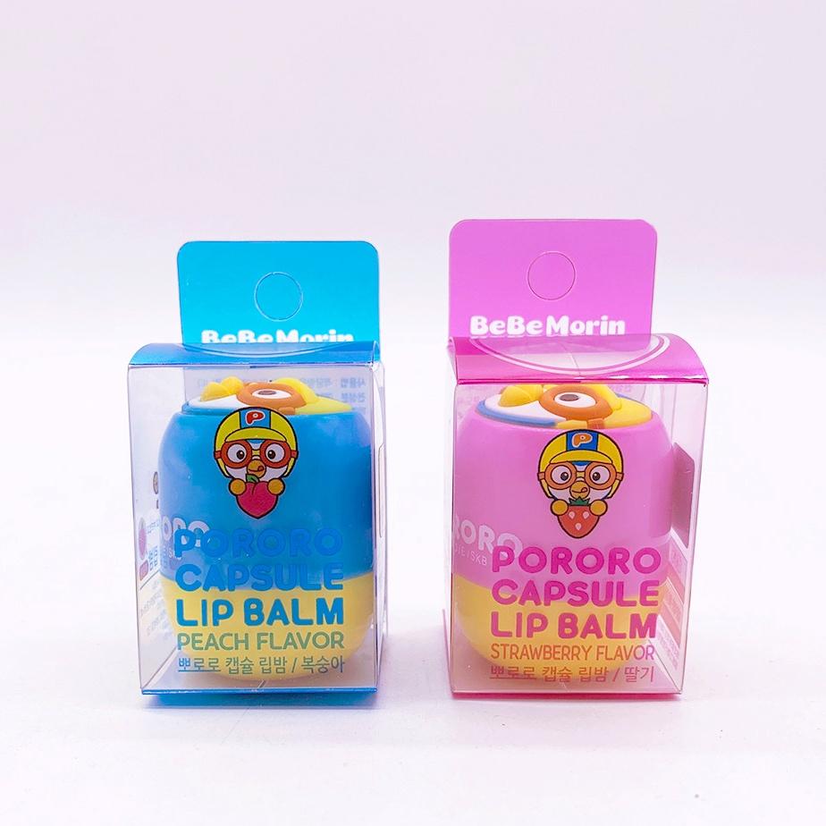 Son dưỡng môi trẻ em Pororo Capsule Lip Balm dưỡng ẩm hiệu quả an toàn cho bé Hàn Quốc 5,8g