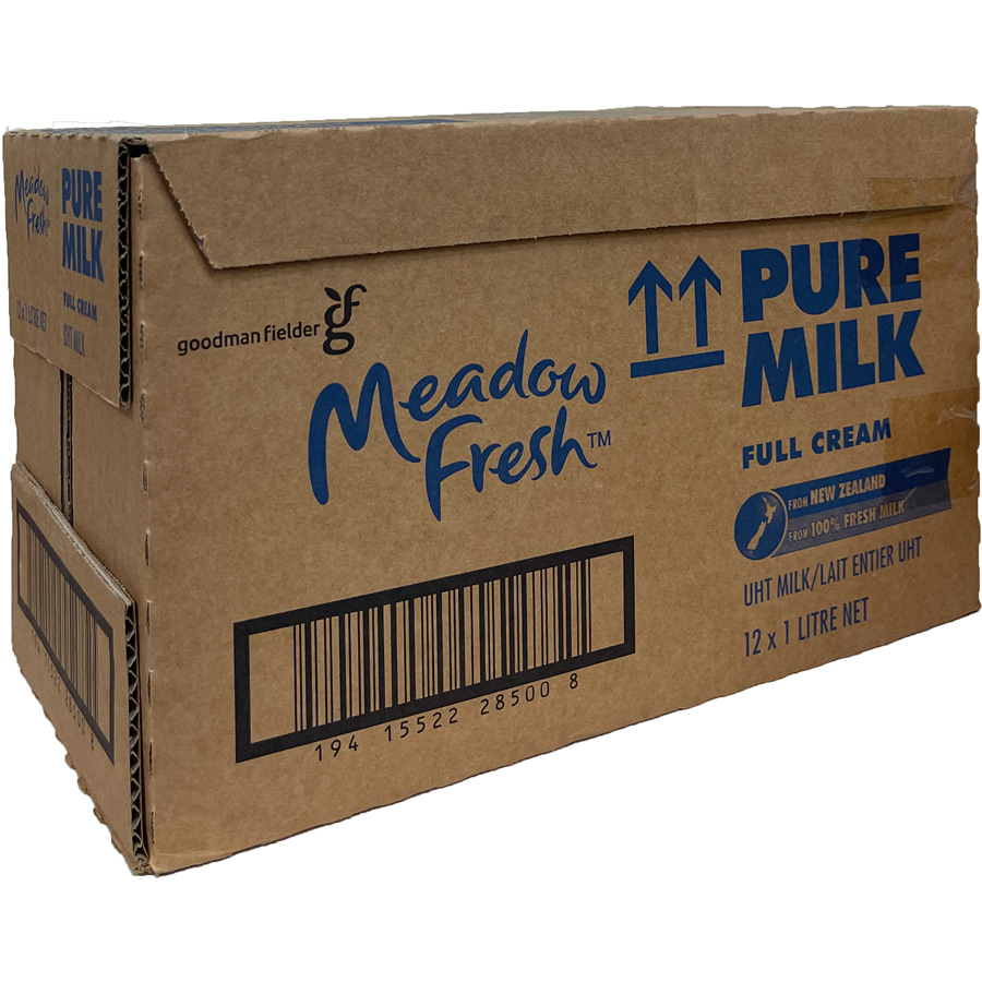 Thùng 12 hộp Sữa tươi tiệt trùng nguyên kem Meadow Fresh 1L hàng New Zealand