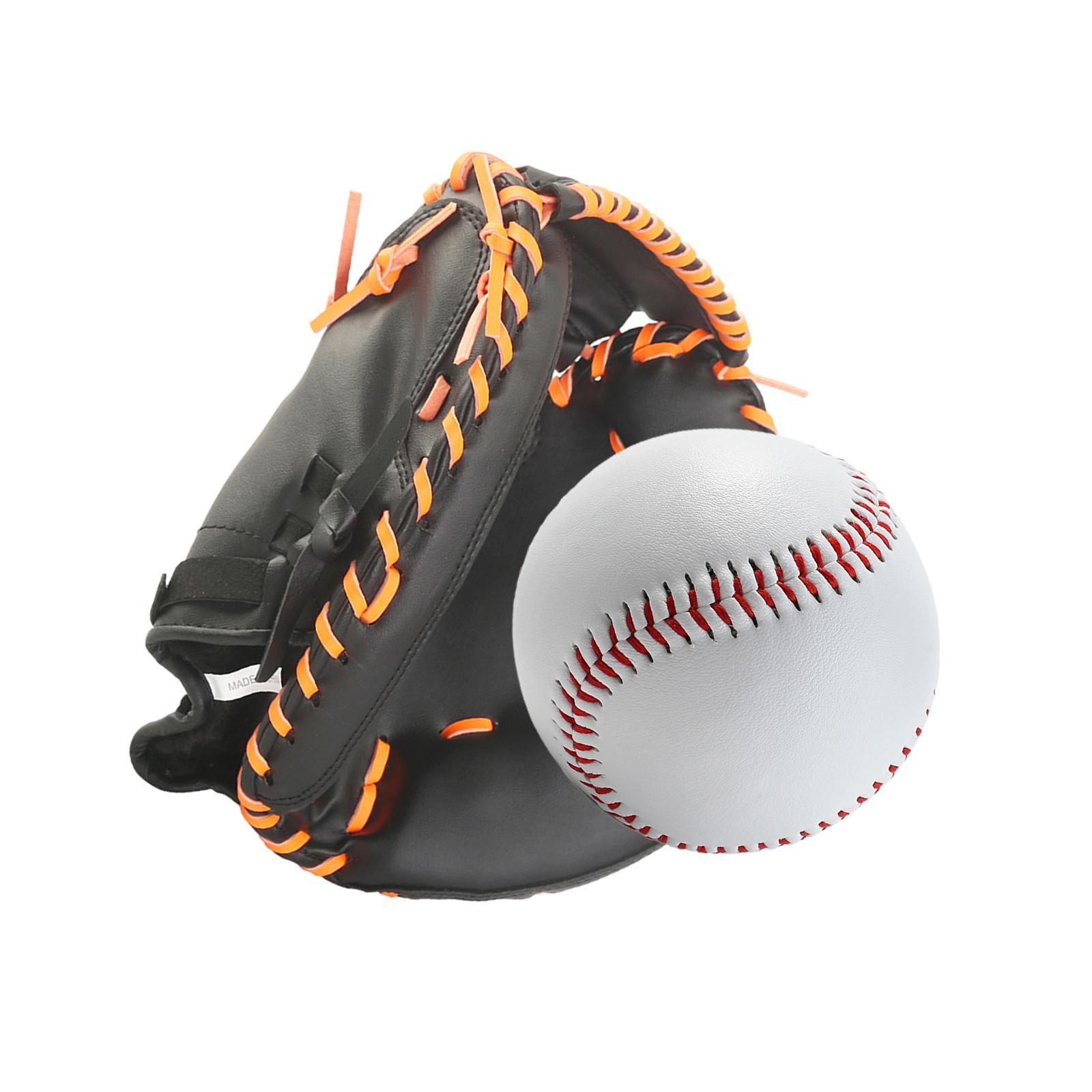 Baseball Catcher Glove Infield Gloves Durable Baseball Mitts Baseball Softball Glove Sports Batting Gloves for Unisex Match Exercise Practice