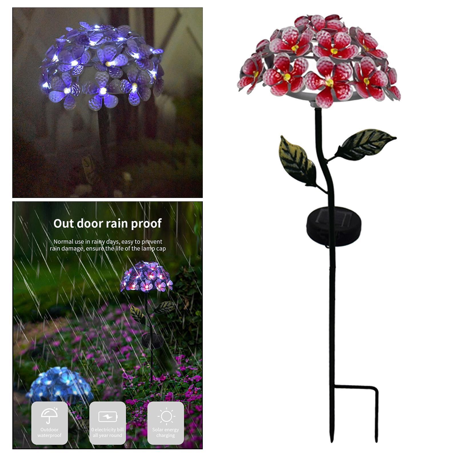 2pcs Waterproof Solar Garden Light Yard Walkway Patio Decor Garden Stake