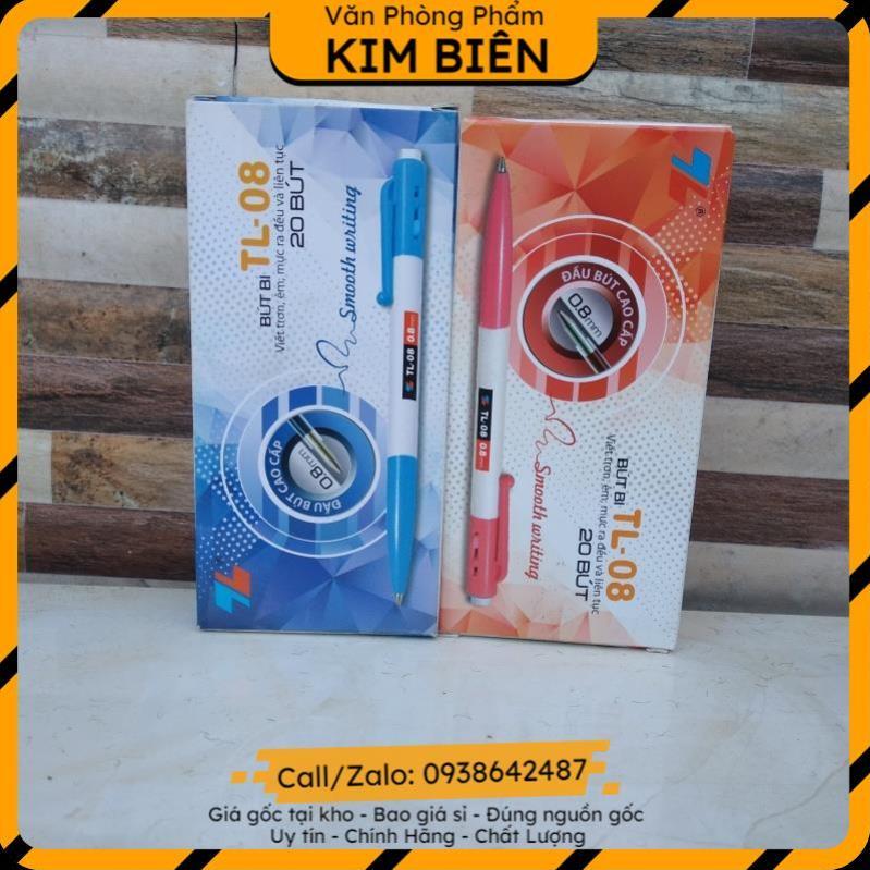 ️sỉ vpp,sẵn hàng️ Bút bii ngòi to 0.8mm(combo 20 bút) TL08 - VPP Kim Biên